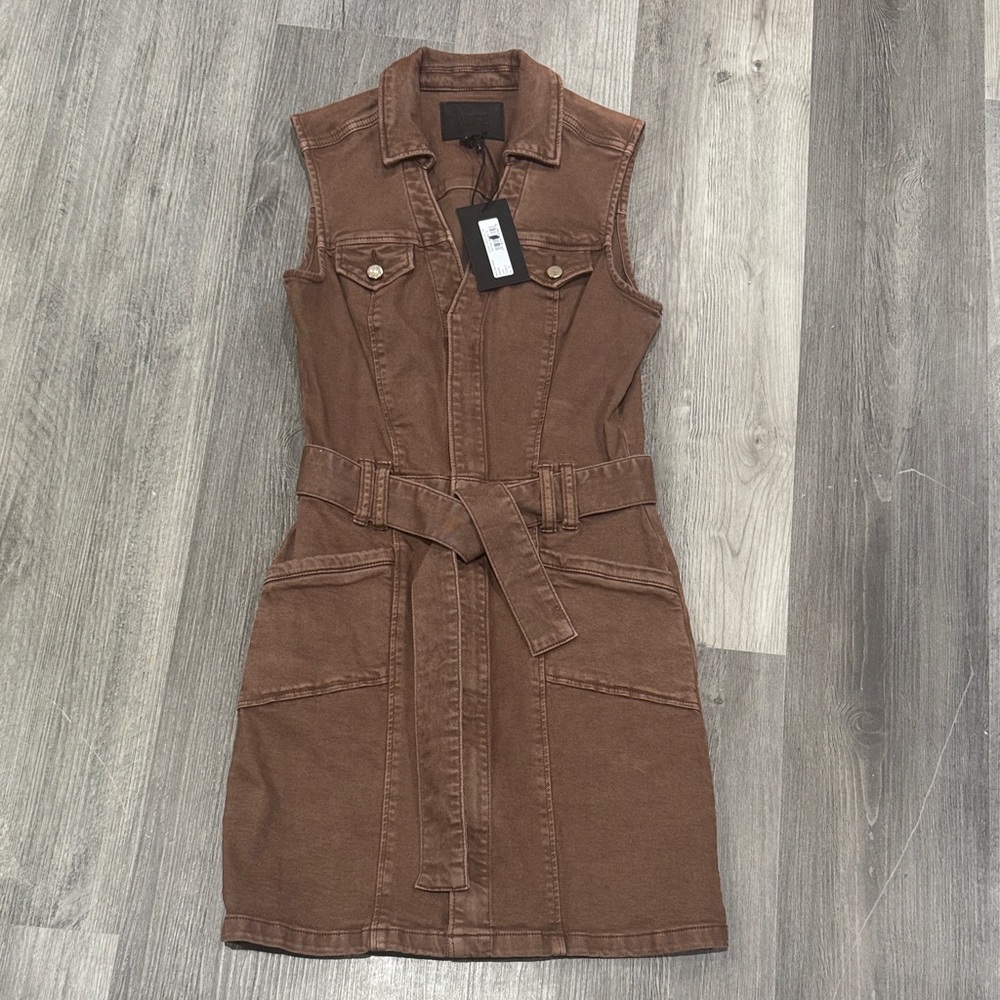 PAIGE Kelsie Dress with Belt Tie Size 2 NWT